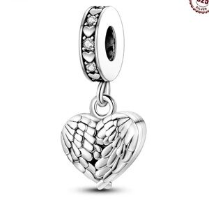 Elegant Silver Heart Charm